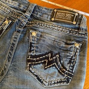 Y2K Miss Me Jeans embroidered low rise jeans in boot cut